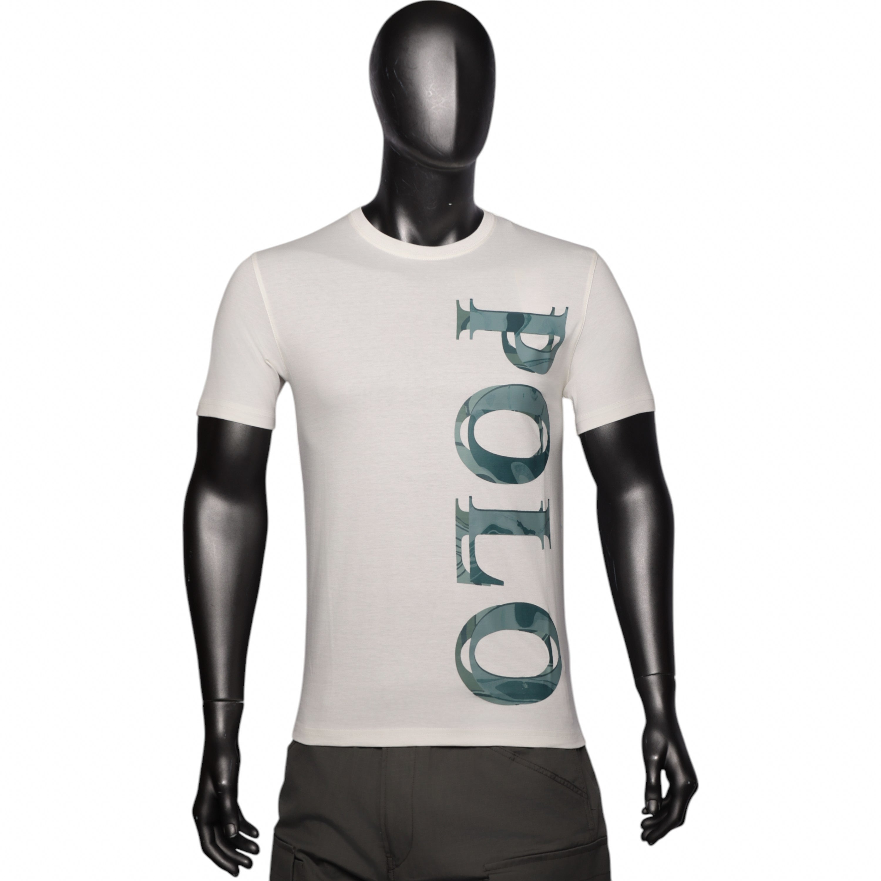 Polo T-Shirt Printed Logo Off-White